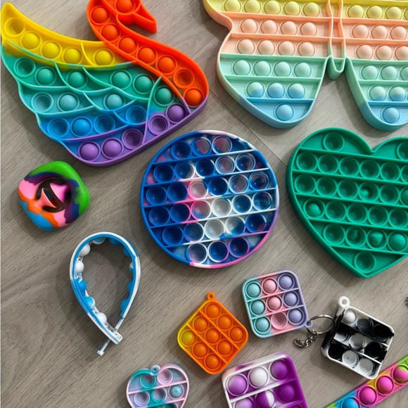 Colorful Pop It Fidget Toy Set for Kids - Picture 2 of 5